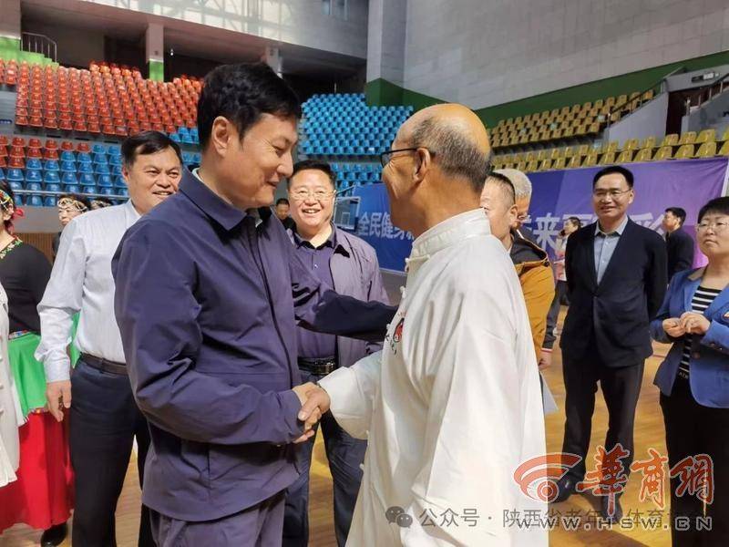 郭大为在宝鸡调研老年体育工作(图2)
