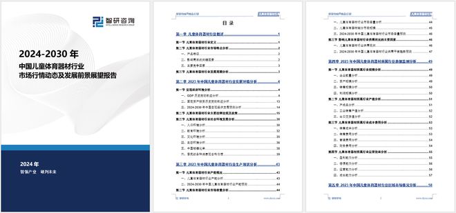 智研咨询发布：2024年中国儿童体育器材行业市场深度分析报告(图5)